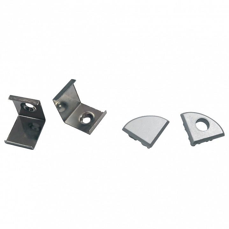 Набор заглушек и скоб для профиля Uniel UFE-N06 SILVER A POLYBAG UL-00000626 