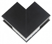 Соединитель угловой L-образный для треков накладных Uniel UBX-MS22 UL-00008731 цвет Черный-1