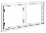 Рамка на 2 поста Voltum S70 VLS100202 цвет Белый