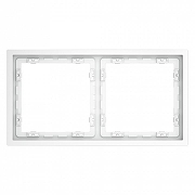 Рамка на 2 поста Voltum S70 VLS100202 цвет Белый-1