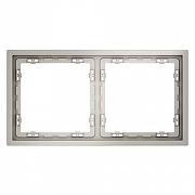 Рамка на 2 поста Voltum S70 VLS100203 цвет Серый-2