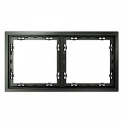 Рамка на 2 поста Voltum S70 VLS100206 цвет Серебро-2