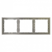 Рамка на 3 поста Voltum S70 VLS100304 цвет Бежевый-1