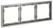 Рамка на 3 поста Voltum S70 VLS100305 цвет Сталь