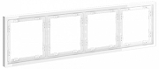 Рамка на 4 поста Voltum S70 VLS100401 цвет Белый
