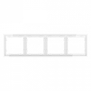 Рамка на 4 поста Voltum S70 VLS100401 цвет Белый-2