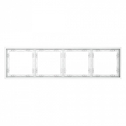 Рамка на 4 поста Voltum S70 VLS100402 цвет Белый-2