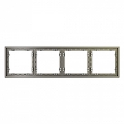 Рамка на 4 поста Voltum S70 VLS100404 цвет Бежевый-2