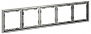 Рамка на 5 постов Voltum S70 VLS100505 цвет Сталь
