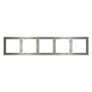 Рамка на 5 постов Voltum S70 VLS100505 цвет Сталь-2