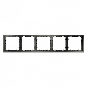 Рамка на 5 постов Voltum S70 VLS100506 цвет Серебро-2