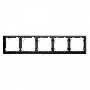Рамка на 5 постов Voltum S70 VLS100507 цвет Графит-1