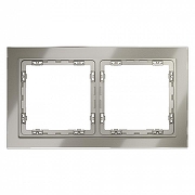 Рамка на 2 поста Voltum S70 VLS110204 цвет Бежевый-1