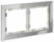 Рамка на 2 поста Voltum S70 VLS110205 цвет Сталь