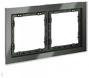 Рамка на 2 поста Voltum S70 VLS110206 цвет Серебро