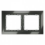 Рамка на 2 поста Voltum S70 VLS110206 цвет Серебро-2