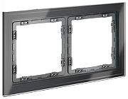 Рамка на 2 поста Voltum S70 VLS110207 цвет Графит