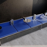 Рамка на 3 поста Voltum S70 VLS110306 цвет Серебро-3