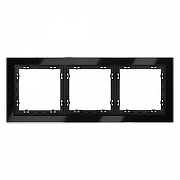 Рамка на 3 поста Voltum S70 VLS110308 цвет Черный-1