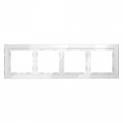 Рамка на 4 поста Voltum S70 VLS110401 цвет Белый-2