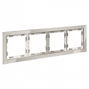 Рамка на 4 поста Voltum S70 VLS110403 цвет Серый