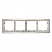 Рамка на 4 поста Voltum S70 VLS110403 цвет Серый-2