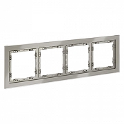 Рамка на 4 поста Voltum S70 VLS110404 цвет Бежевый