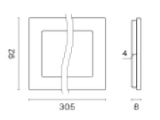 Рамка на 4 поста Voltum S70 VLS110406 цвет Серебро-5