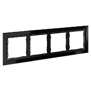 Рамка на 4 поста Voltum S70 VLS110408 цвет Черный