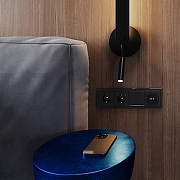 Рамка на 4 поста Voltum S70 VLS110408 цвет Черный-3