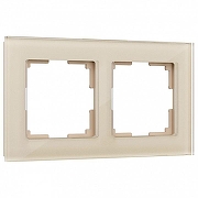 Рамка на 2 поста Werkel Favorit (шампань) W0021111 цвет Бежевый