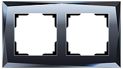 Рамка на 2 поста Werkel Diamant (черный) W0021208 цвет Черный