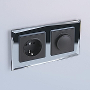 Рамка на 2 поста Werkel Diamant (черный) W0021208 цвет Черный-1