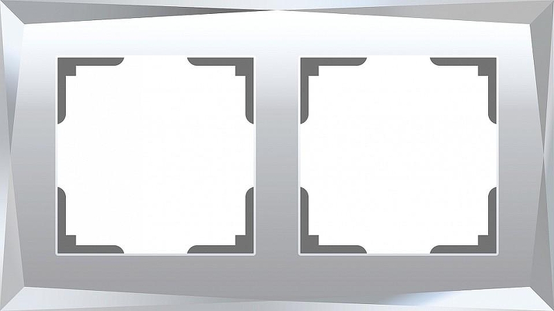 Рамка на 2 поста Werkel Diamant (зеркальный) W0021220 