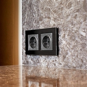 Рамка на 2 поста Werkel Aluminium (черный алюминий) W0021708 цвет Черный-2