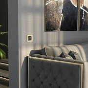 Рамка на 1 пост Werkel AluMax шампань W0013511 цвет Бежевый-2