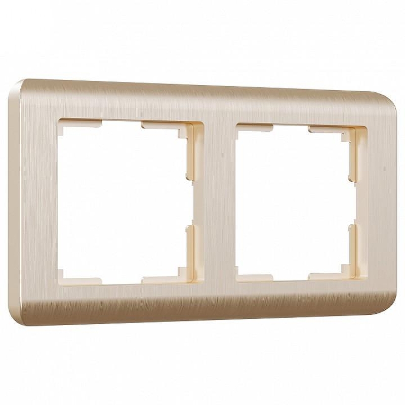 Рамка на 2 поста Werkel Stream (шампань) W0022111 