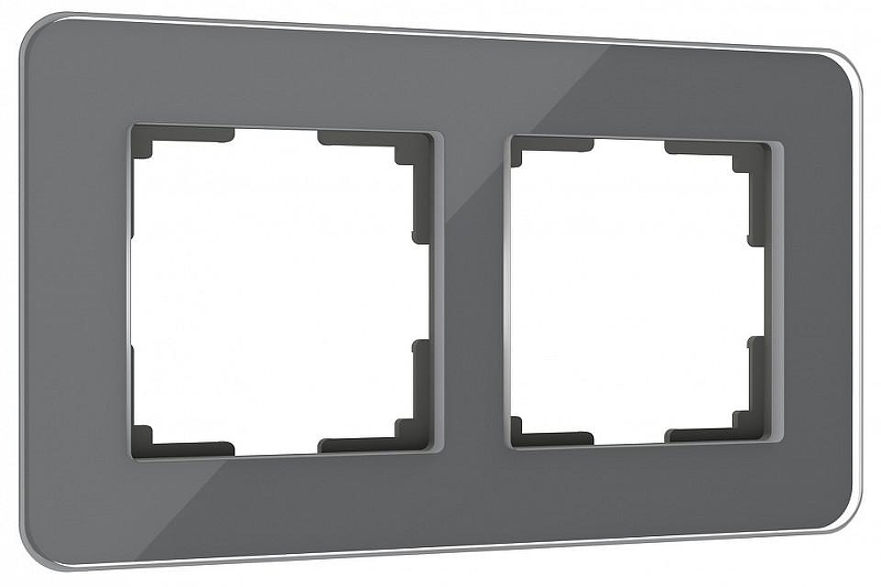 Рамка на 2 поста Werkel Elite (графит, стекло) W0022440 