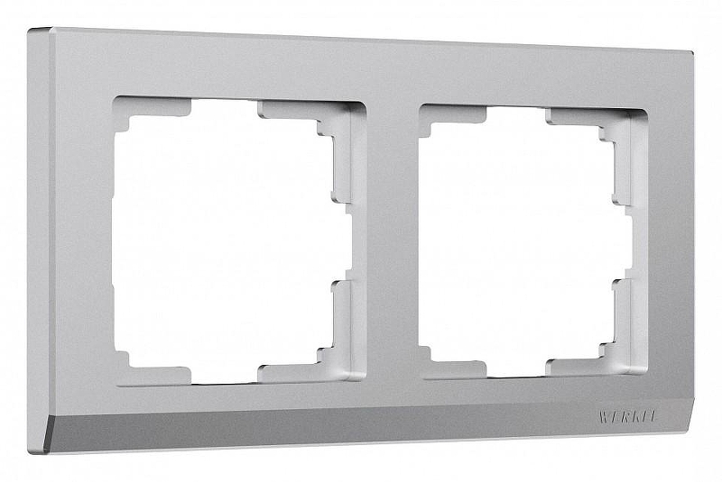 Рамка на 2 поста Werkel Stark (серебряный матовый) W0021865 
