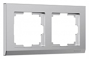 Рамка на 2 поста Werkel Stark (серебряный матовый) W0021865 цвет Серебро