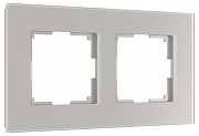 Рамка на 2 поста Werkel Senso дымчатый W0023117 цвет Серый