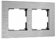 Рамка на 2 поста Werkel AluMax алюминий W0023506 цвет Серебро