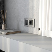 Рамка на 2 поста Werkel AluMax алюминий W0023506 цвет Серебро-1