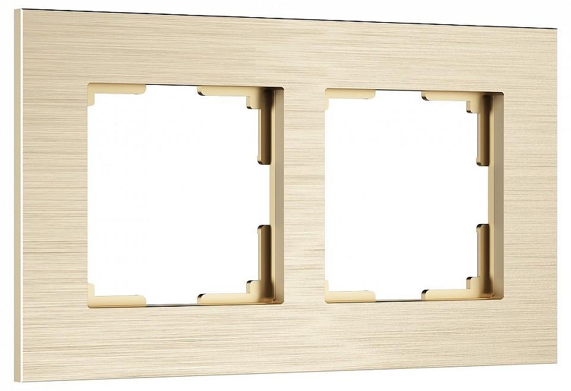 Рамка на 2 поста Werkel AluMax шампань W0023511 