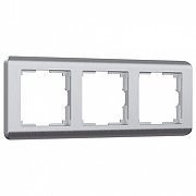 Рамка на 3 поста Werkel Stream (серебряный) W0032106 цвет Серебро