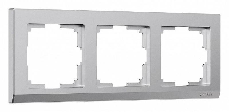 Рамка на 3 поста Werkel Stark (серебряный матовый) W0031865 