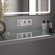 Рамка на 3 поста Werkel Elite (дымчатый, стекло) W0032417 цвет Серый-3