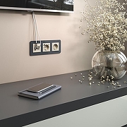 Рамка на 3 поста Werkel Elite (графит, стекло) W0032440 цвет Графит-4