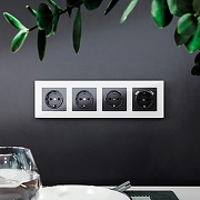 Рамка на 4 поста Werkel Favorit (белый) W0041101 цвет Белый-1