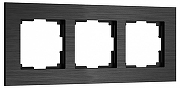 Рамка на 3 поста Werkel AluMax черный алюминий W0033508 цвет Черный